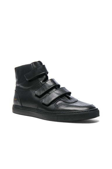 x Common Projects Velcro Leather High Tops