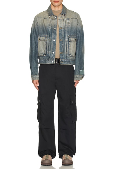 Trucker Jacket In Washed Denim