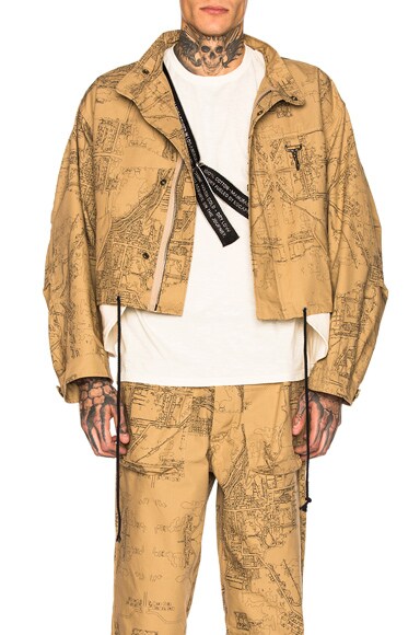 Cropped Cotton Ripstop Parka