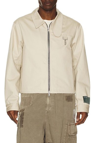 Cotton Herringbone Work Jacket