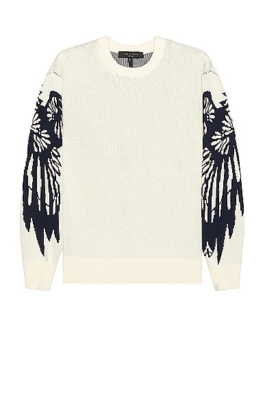 Eagle Crew Sweater in Ivory