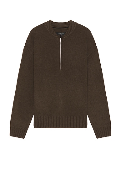 JW Anderson V-Neck Gradient Jumper in Chocolate Brown | FWRD JW Anderson V-Neck Gradient Jumper in Chocolate Brown | FWRD