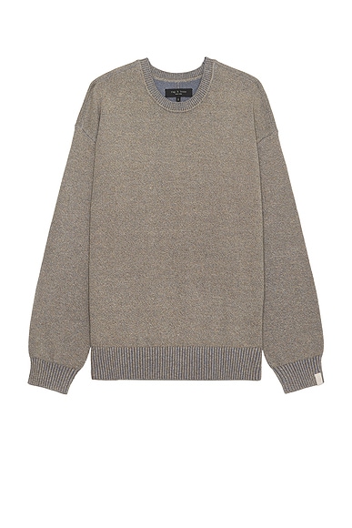 Rag & Bone Dexter Marl Crew Neck Sweater in Grey Multi