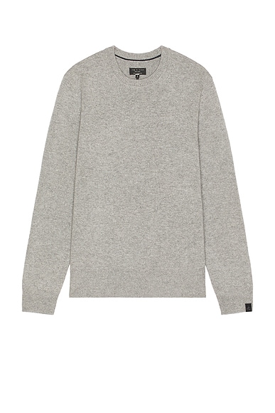 Rag & Bone Declan Cashmere Crew Sweater in Grey