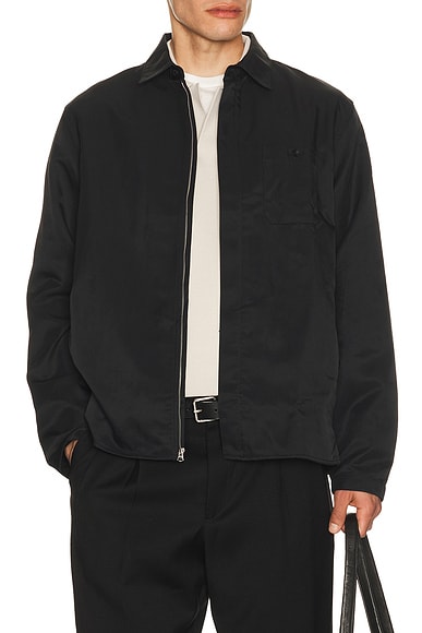 Rag & Bone Karl Nylon Zip Shirt Jacket in Salute