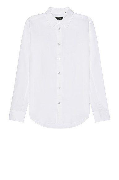 Rag & Bone Zac Stripe Shirt In White