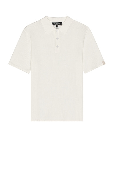 Harvey Knit Polo in White