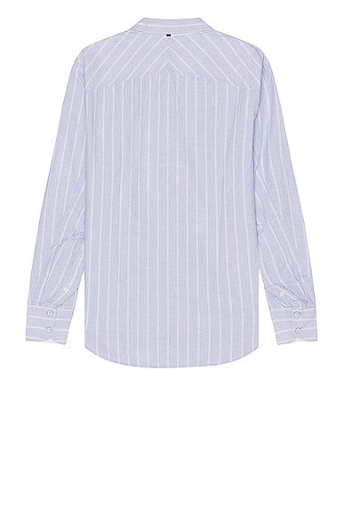 Shop Rag & Bone Fit 2 Engineered Oxford Shirt In Blue Stripe