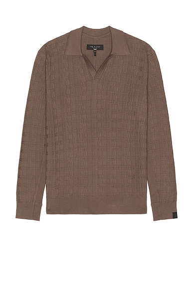 Harvey Plaid Johnny Collar Polo