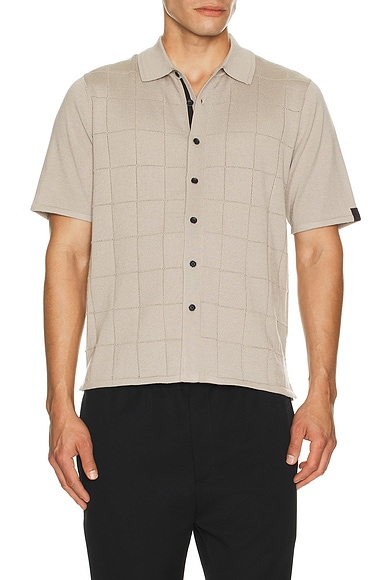 Window Pane Dalton Knitted Shirt