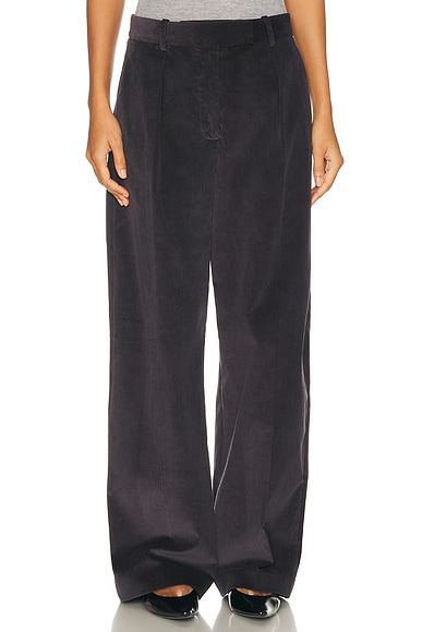RENGGLI Corduroy Trouser in Steel