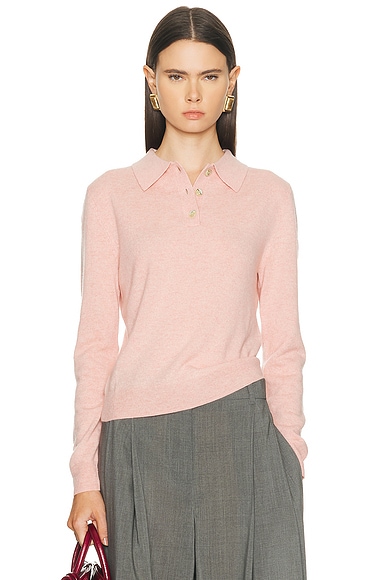 Cashmere Long Sleeve Polo