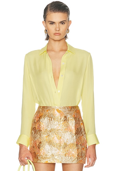 Silk Georgette Button Up Shirt