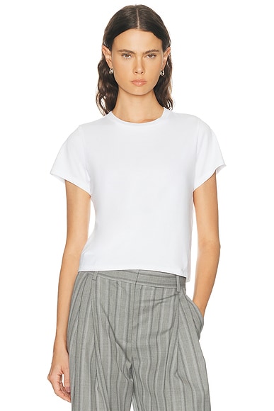 RENGGLI Crop Tee in Chalk