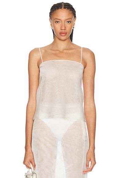 RENGGLI Organza Cami Top in Crepe