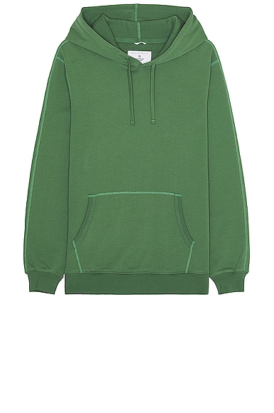 Reigning Champ Lightweight Terry Classic Hoodie in Lawn Green