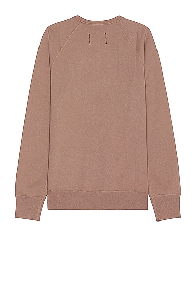 Shop Reigning Champ Midweight Terry Crewneck In Desert Rose