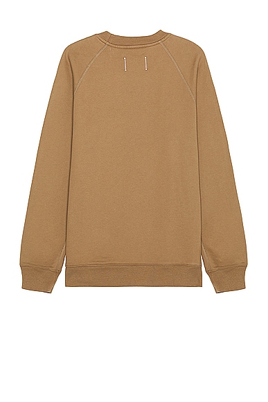 Shop Reigning Champ Midweight Terry Classic Crewneck In Clay