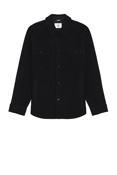 Reigning Champ Wool Overshirt in Black