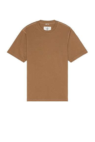 Reigning Champ Midweight Jersey Classic T-shirt in Clay