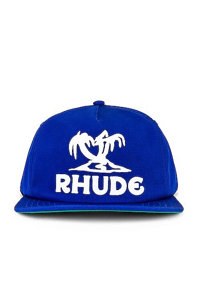Rhude Palms Hat in Royal