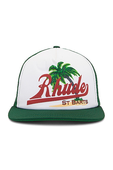 Rhude Palms Hat in Green