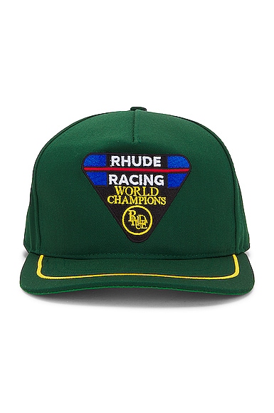 Rhude Racing Champs Hat in Green