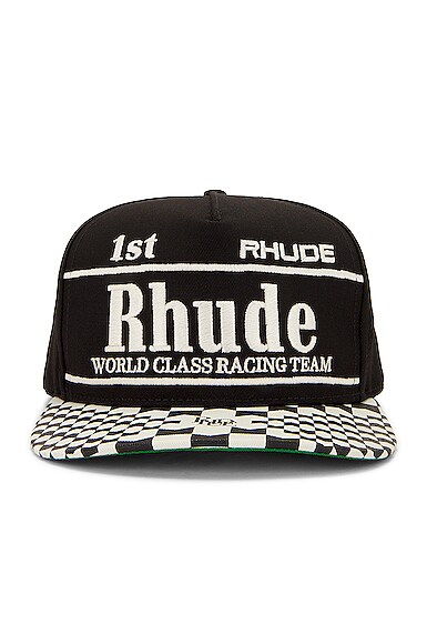 Rhude Finishline Hat in Black
