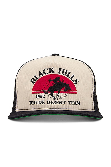 Black Hills Hat In Black & Vintage White