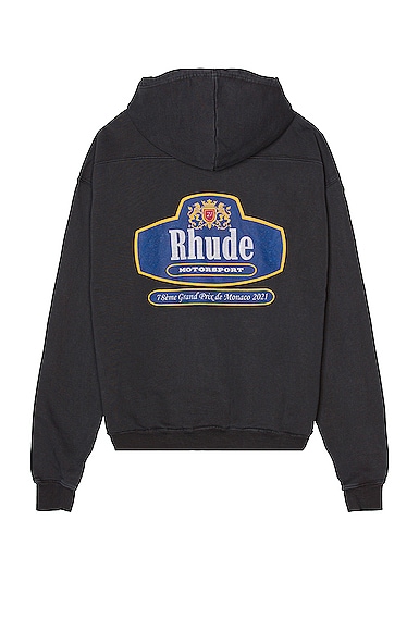 トップス RHUDE 21AW LOGO MOTORSPORT SWEATSHIRT S RHUDE CIRCUIT LOGO HOODIE – R H U D E