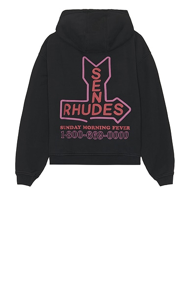 Rhude Send Rhudes Hoodie in Vintage Black