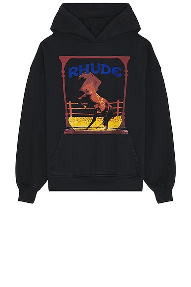 Rhude Cadre Hoodie in Vintage Black