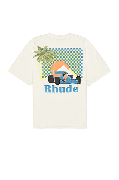 Rhude Moonlight Tropics T恤 – Vitg White In Vitg White