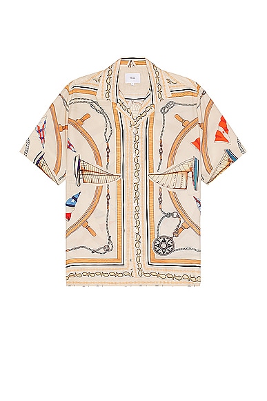 Shop Rhude Nautica Silk Shirt In Multi