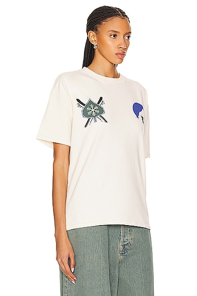 Shop Rhude Moonlight T-shirt In Vintage White