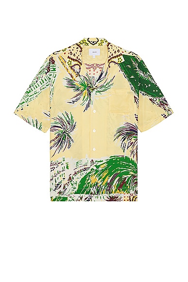 Shop Rhude Palmina Silk Shirt In Multi