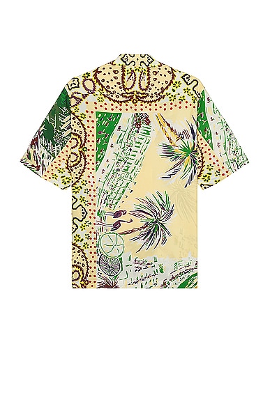 Shop Rhude Palmina Silk Shirt In Multi