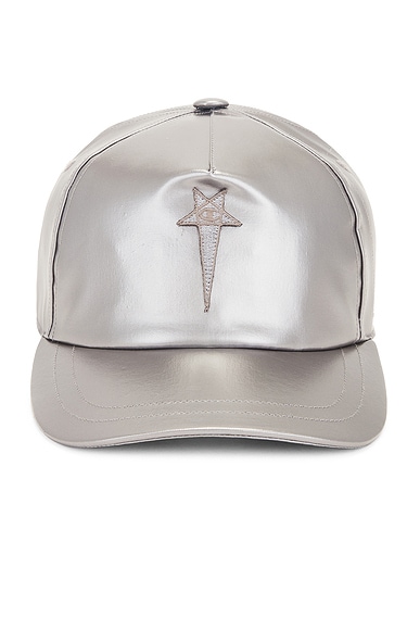 Rick Owens X Champion ロゴ キャップ シルバー メタリック