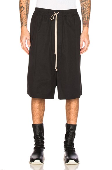 Rick Owens Megashorts in Black | FWRD