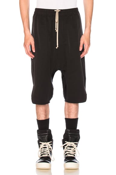 Rick Owens Basket Swinger Shorts in Black | FWRD