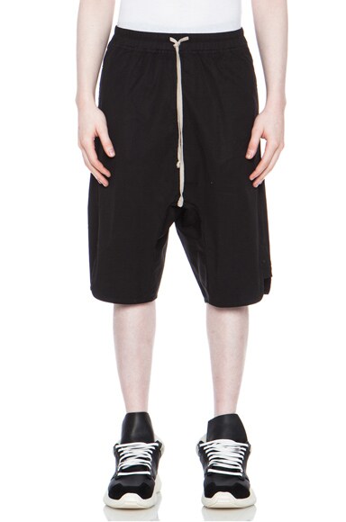 Rick Owens Mollino Cotton Zip Jacket in Black | FWRD Rick Owens Mollino Cotton Zip Jacket in Black | FWRD