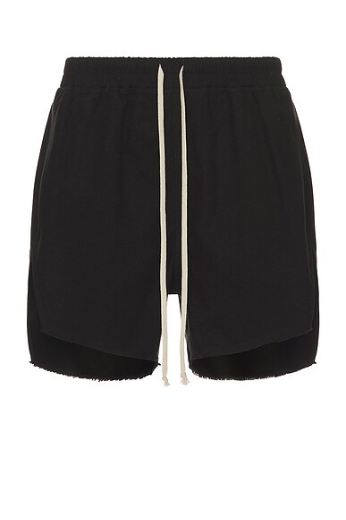 Rick Owens Long Boxers in Black | FWRD Rick Owens Long Boxers in Black | FWRD