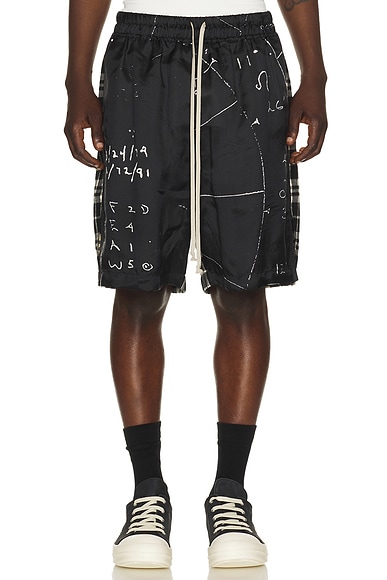 Rick Owens Boxers in Black, Milk, & Black Plaid