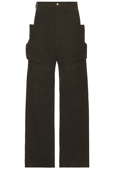 DRKSHDW by Rick Owens Cunty Baseball Cap in Black & Pearl | FWRD