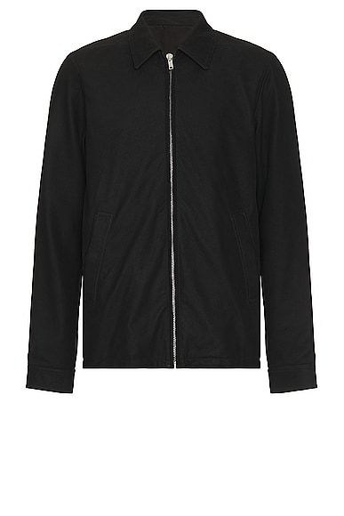 Rick Owens Brad Leather Jacket In Black