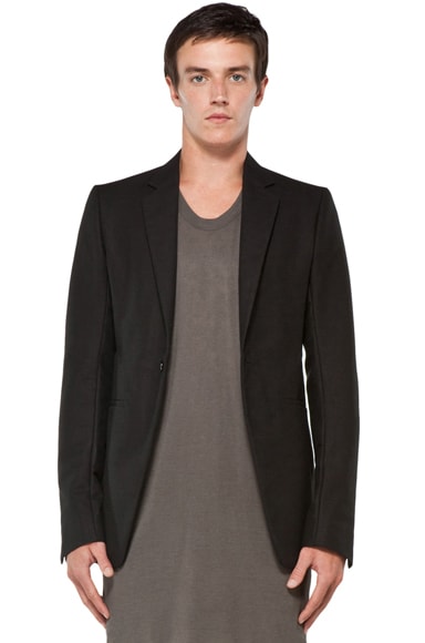 Rick Owens 1Bテーラードジャケット Soft Blazer 18FW Rick Owens Soft Blazer in Black | FWRD