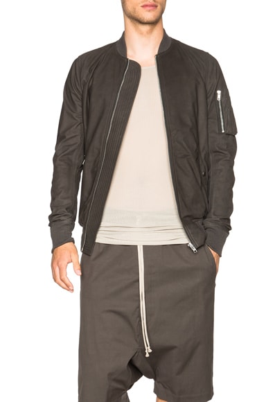 Rick Owens Flight Bomber in Dark Dust | FWRD