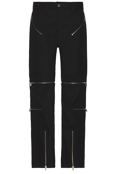 Rick Owen Bonotto Headon Convertible Pant in Black
