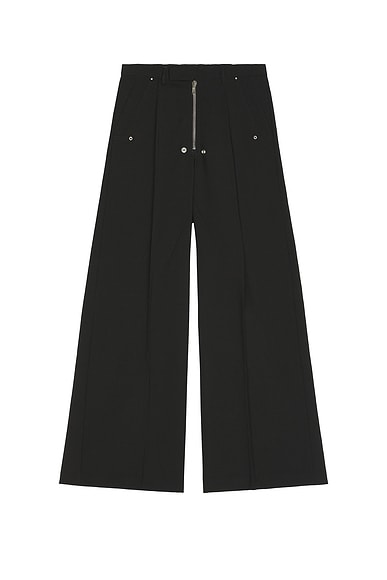 Rick Owens Tailored Wide Belas in Black