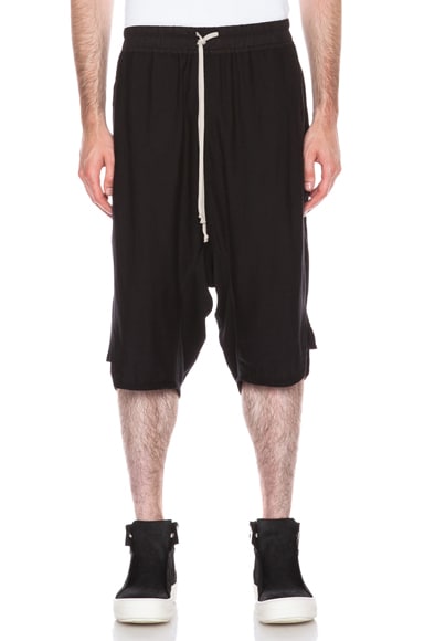 Rick Owens Basket Swinger Pant in Black | FWRD
